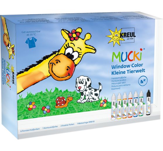 MUCKI Window Color Set Kleine Tierwelt, 7er Set