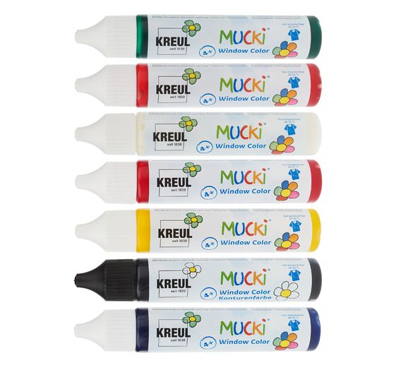 MUCKI Window Color Set Kleine Tierwelt, 7er Set