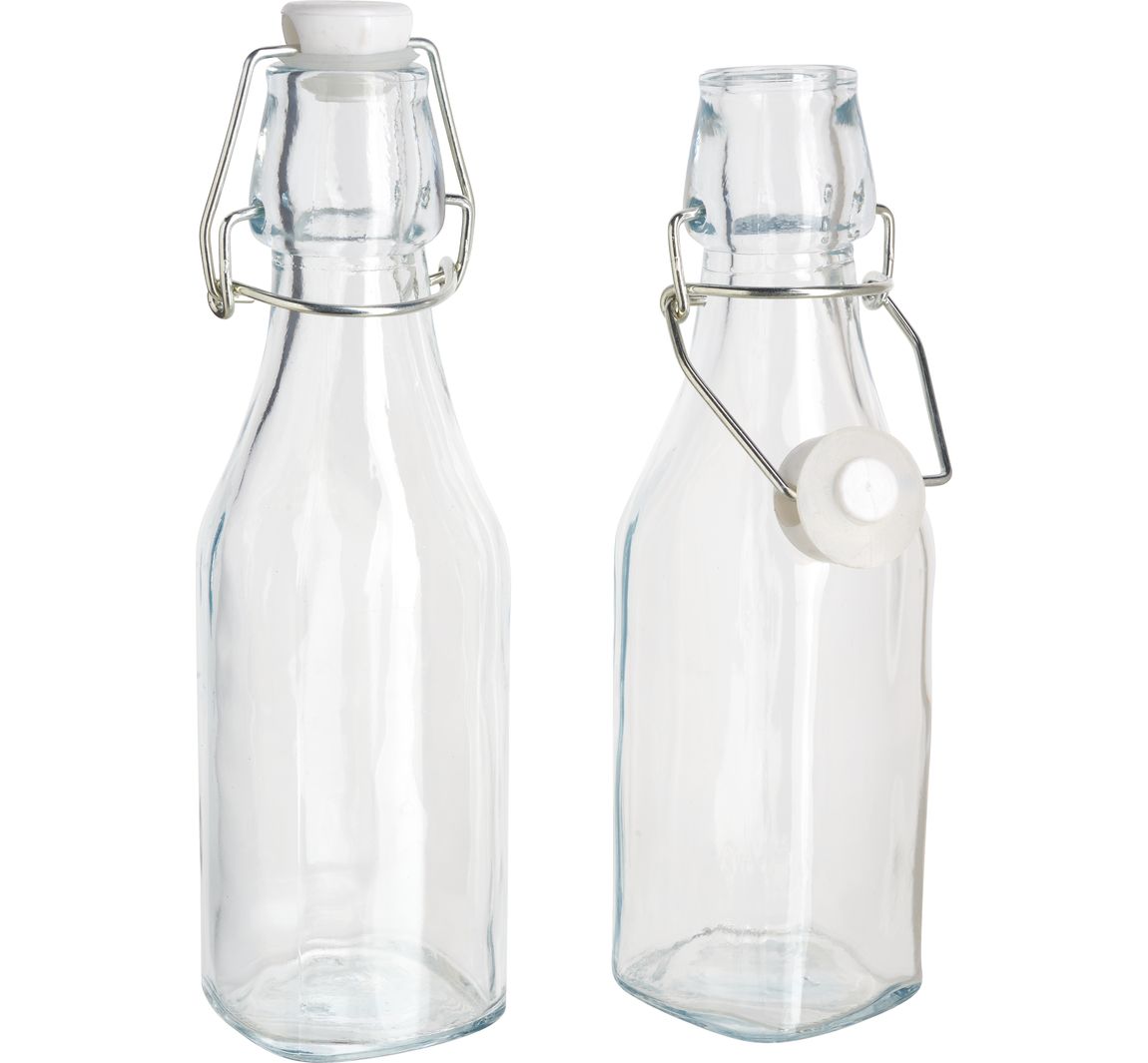 VBS Glasflaschen mit Bügelverschluß, 2 Stück