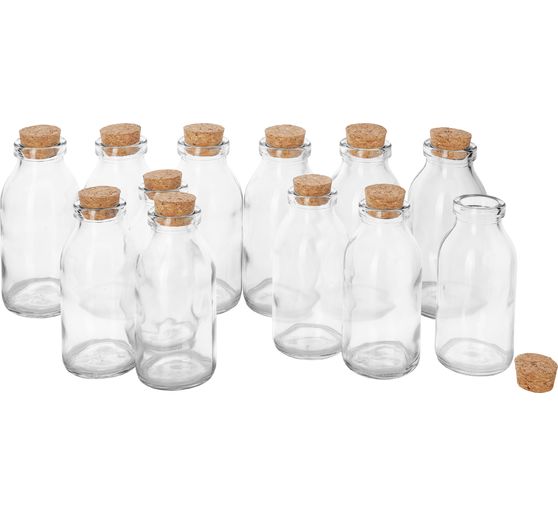 Bouteilles en verre VBS « Minis », 12 pc.