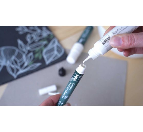 KREUL Chalky Kreide Marker Weiß 4er-Set