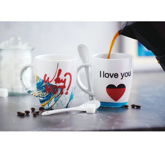 VBS Becher mit Löffel, 2 Stück
