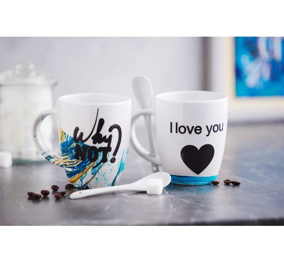 VBS Becher mit Löffel, 2 Stück