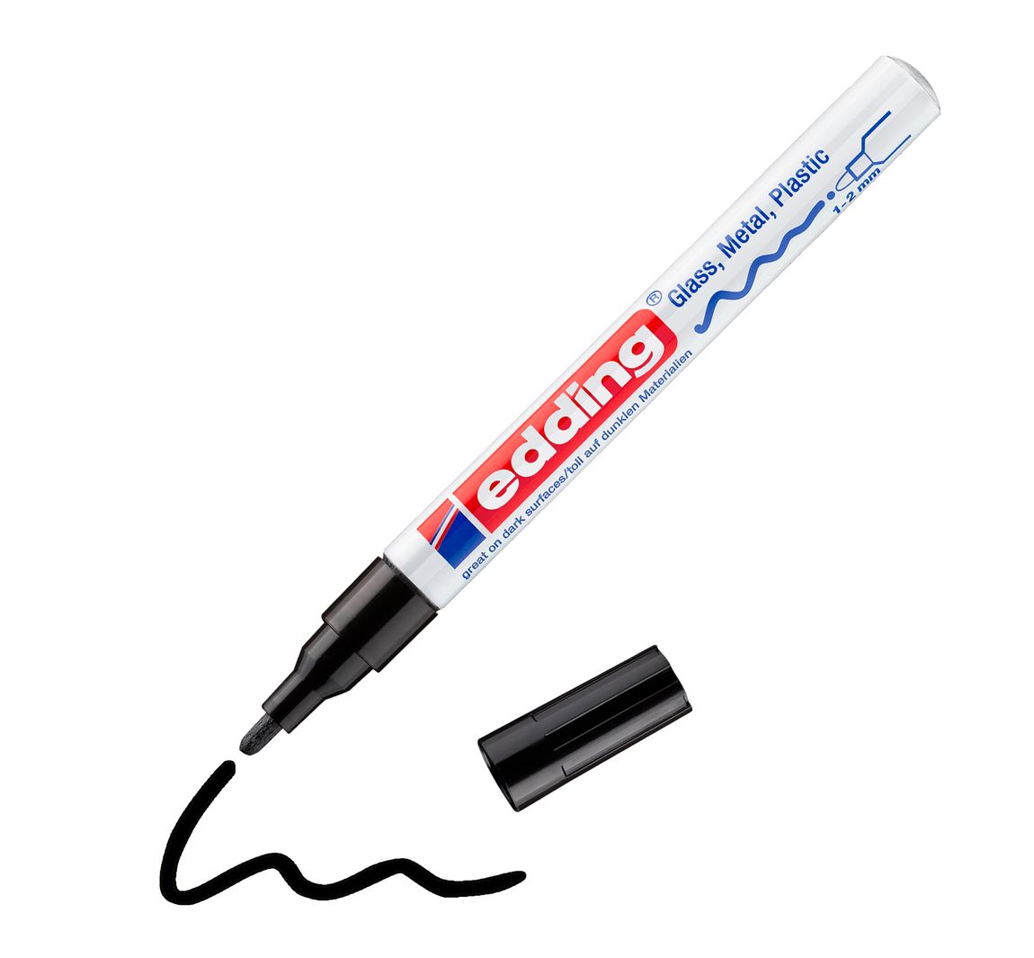 edding 751 "Glanzlack-Marker" - Schwarz