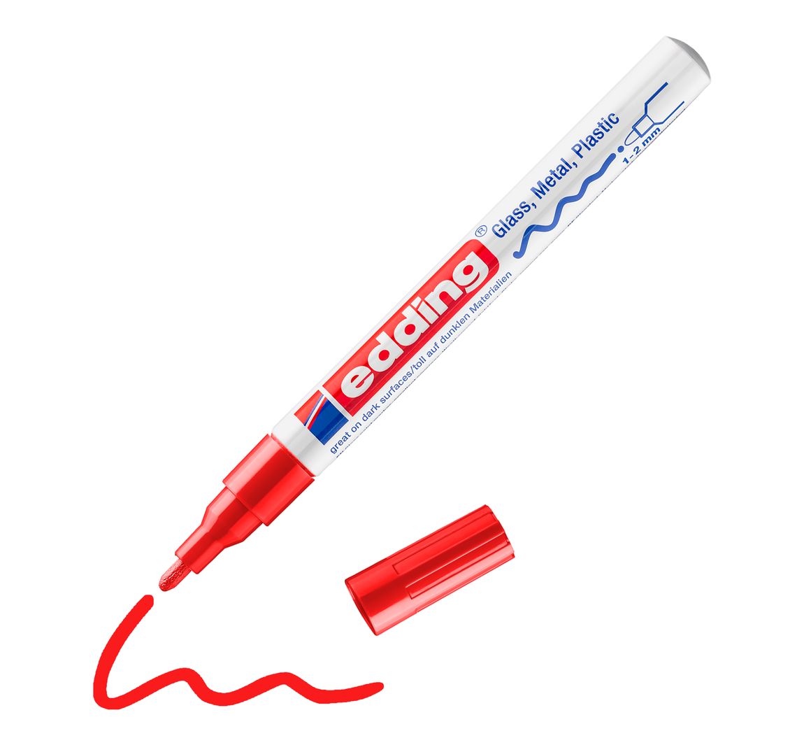edding 751 "Glanzlack-Marker" - Rot