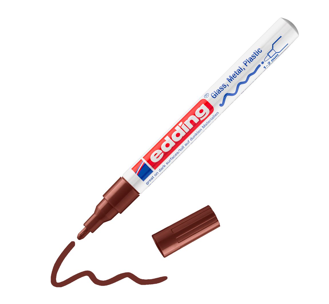 edding 751 "Glanzlack-Marker" - Braun