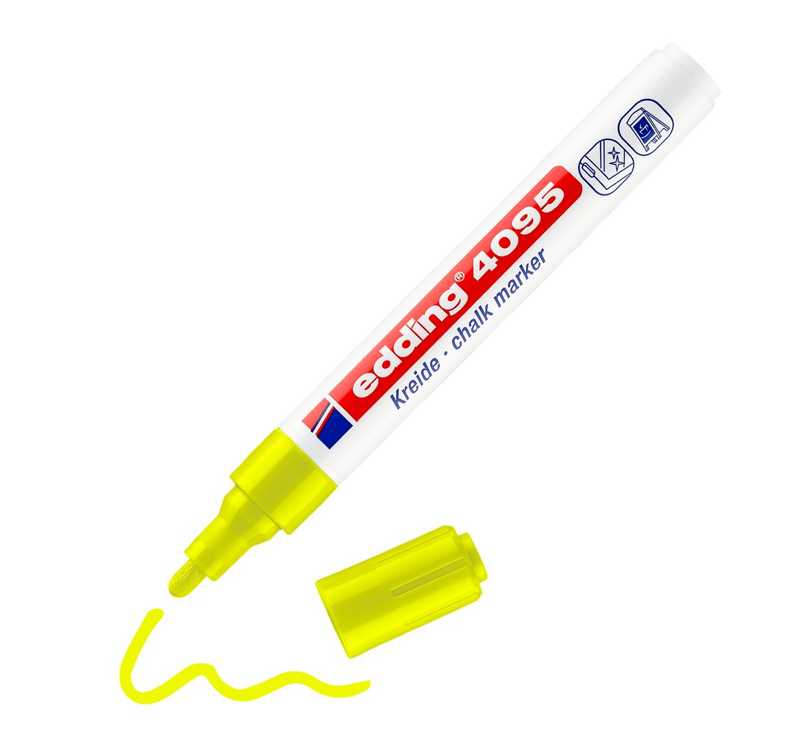 edding 4095 "Kreidemarker" - Neon-Gelb