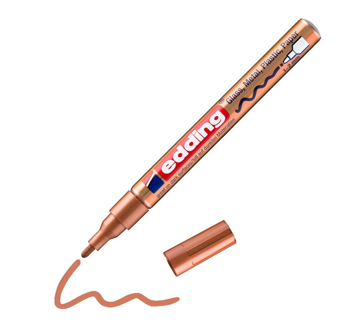 edding 751 "Glanzlack-Marker" - Kupfer