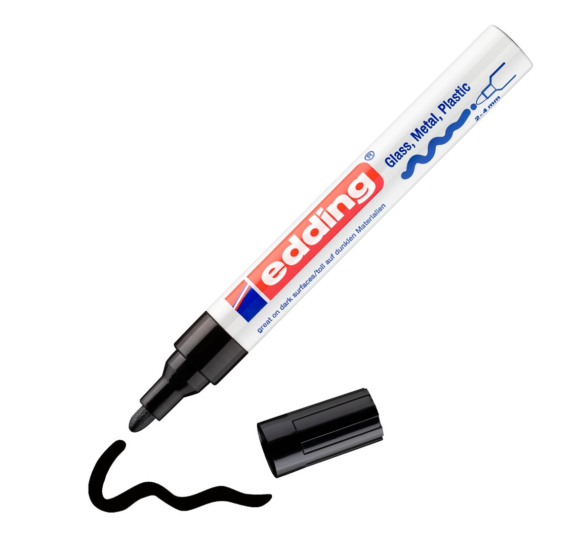 edding 750 "Glanzlack-Marker" - Schwarz