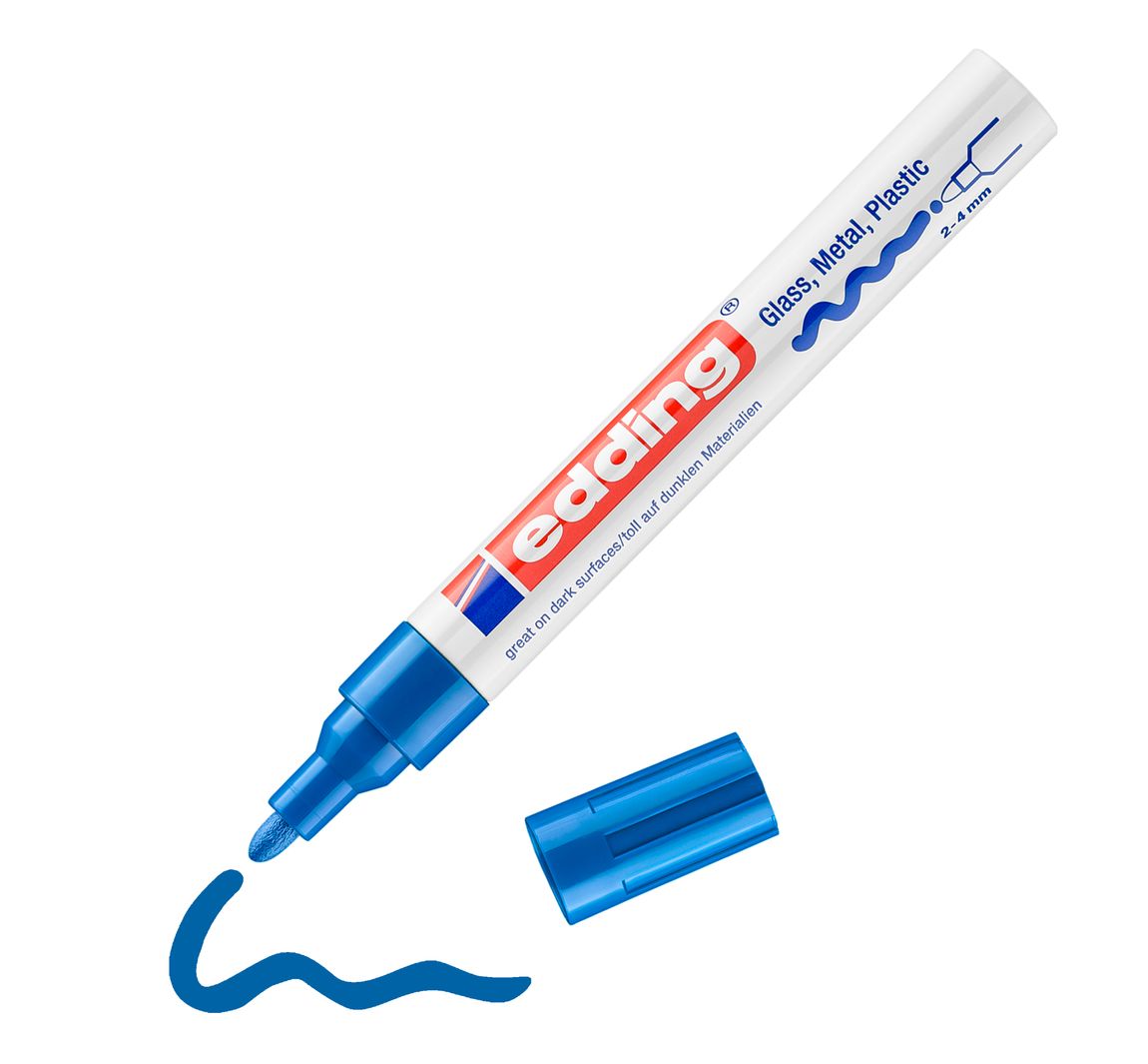 edding 750 "Glanzlack-Marker" - Blau