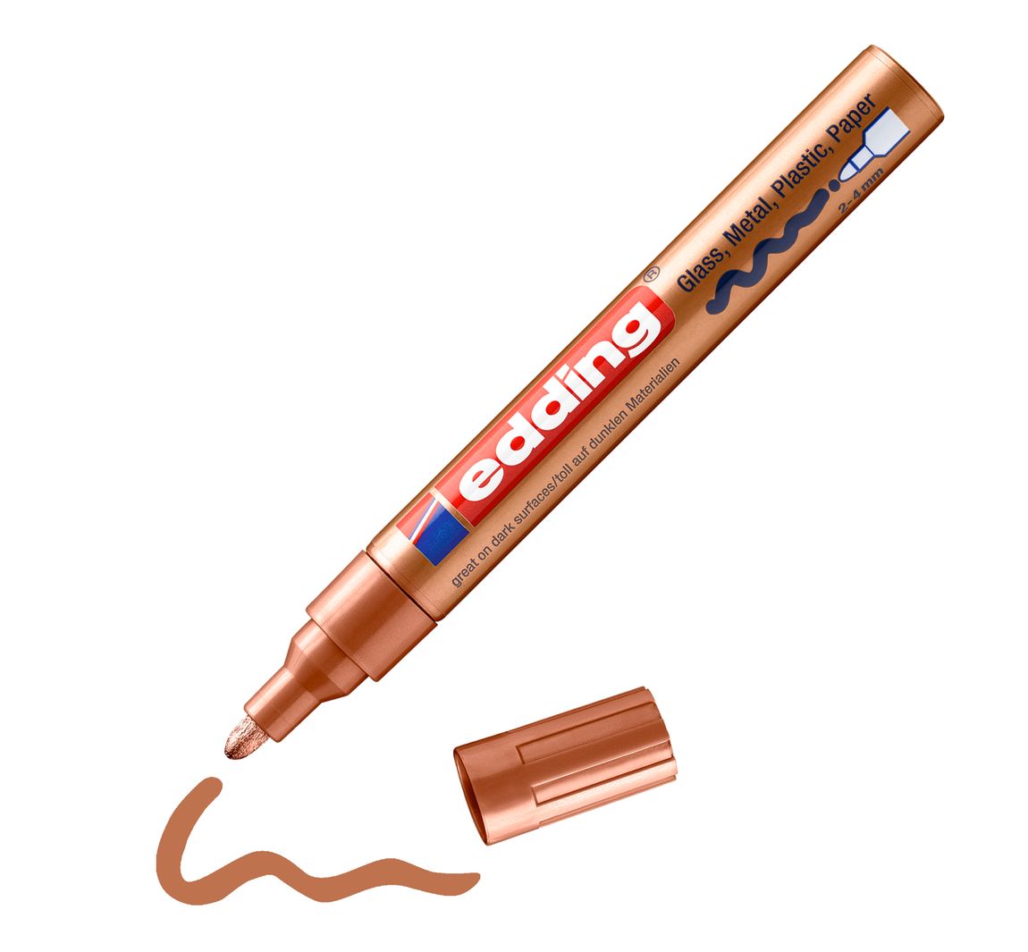edding 750 "Glanzlack-Marker" - Kupfer