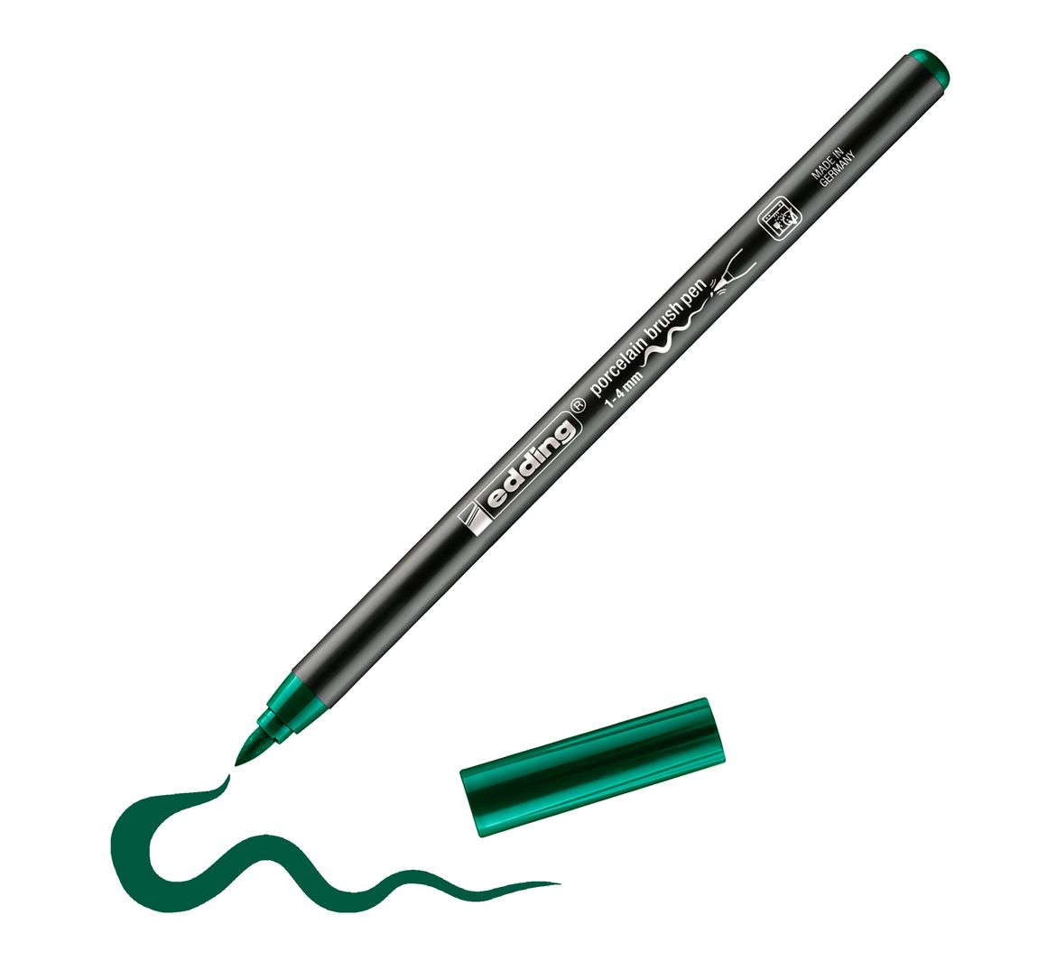 edding 4200 Porcelain brushpen - Grün