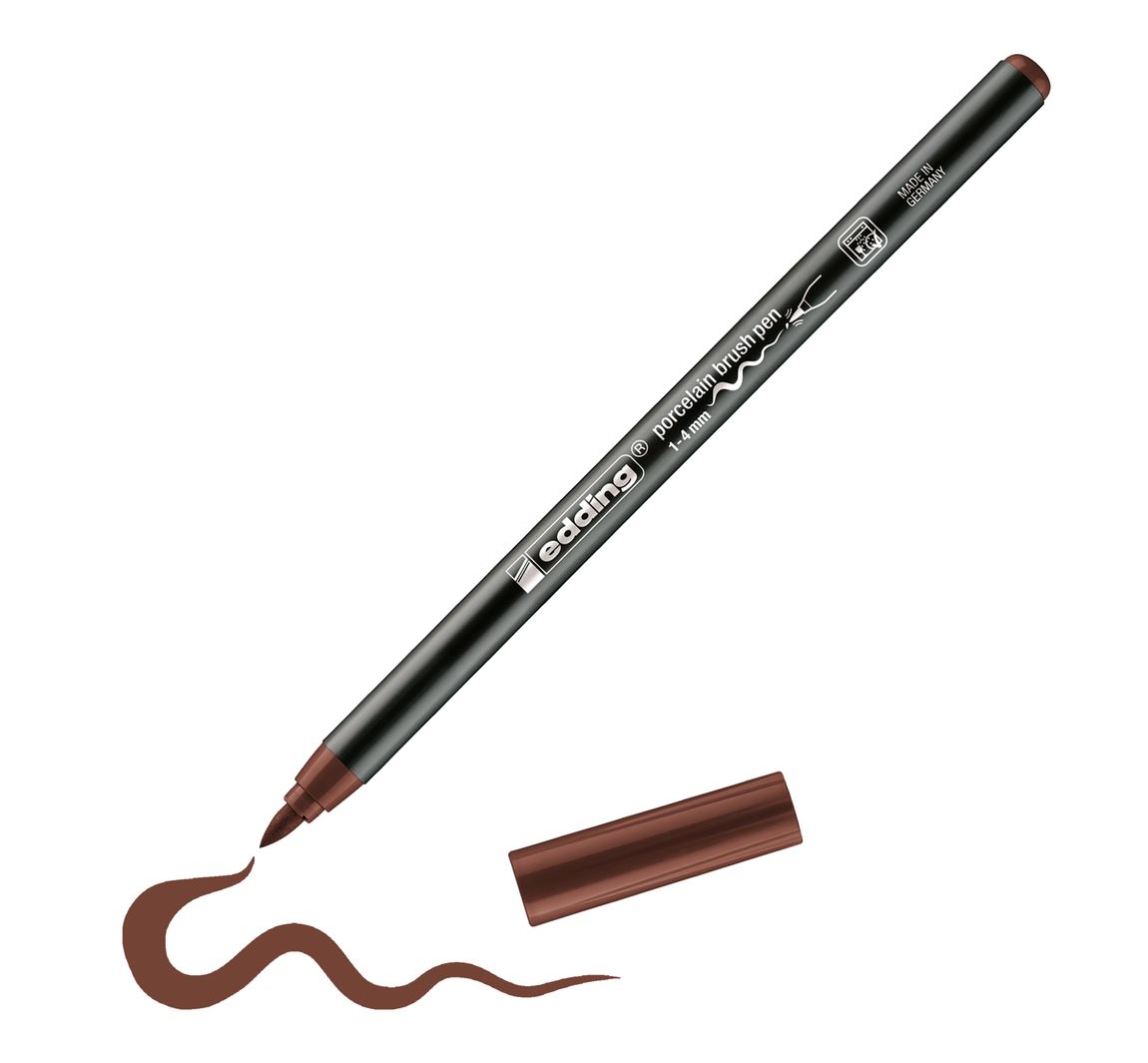 edding 4200 Porcelain brushpen - Braun
