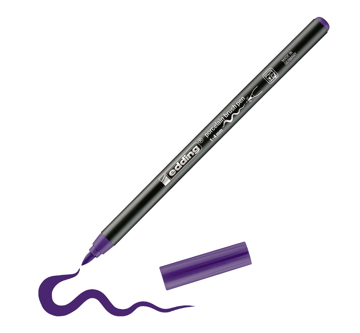 edding 4200 Porcelain brushpen - Violett