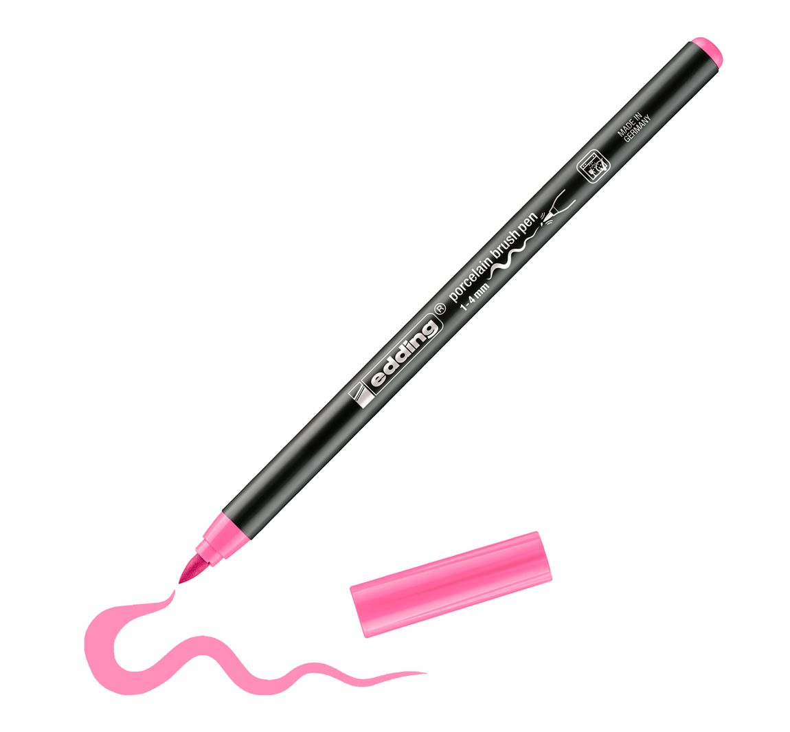 edding 4200 Porcelain brushpen - Rosa