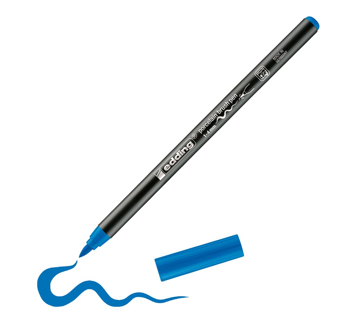 edding 4200 Porcelain brushpen - Hellblau
