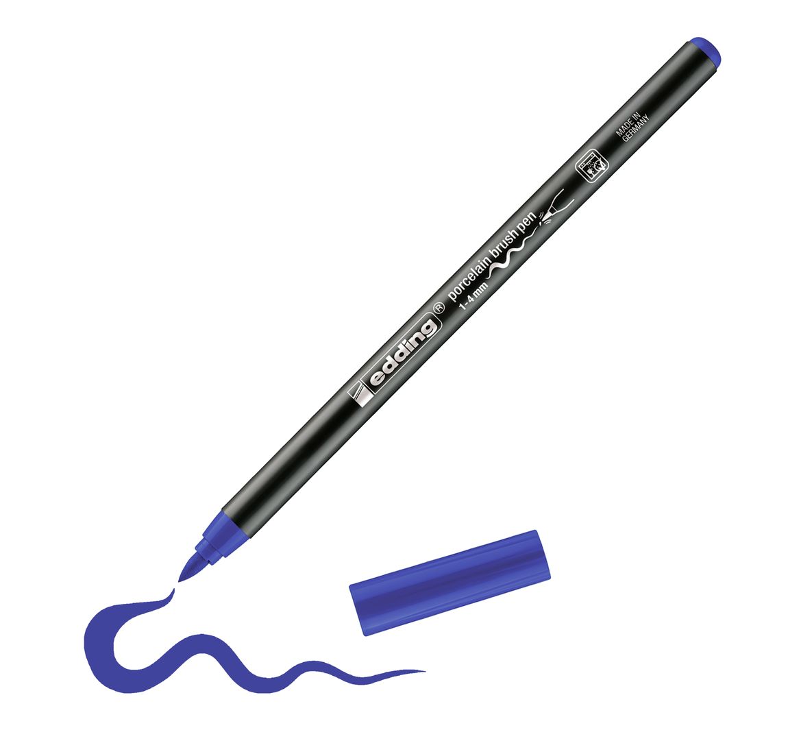 edding 4200 Porcelain brushpen - Blau