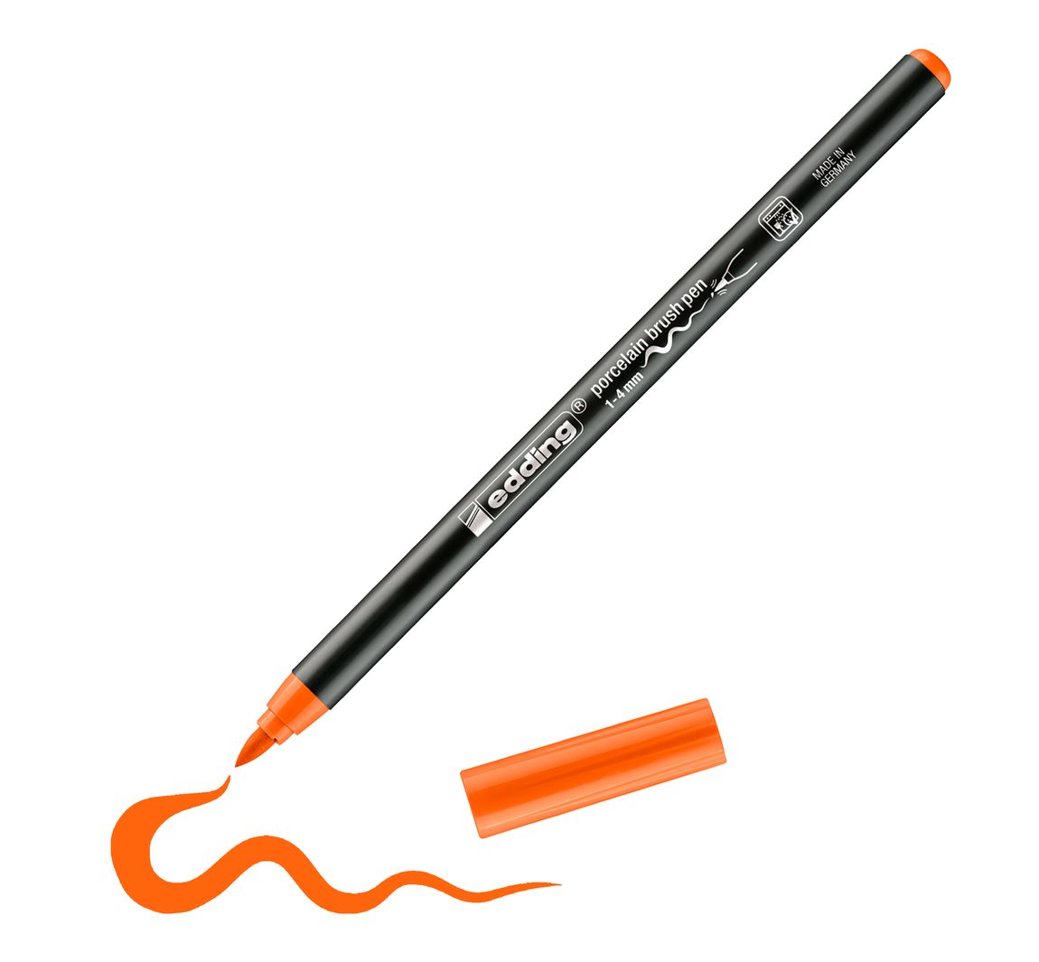 edding 4200 Porcelain brushpen - Orange