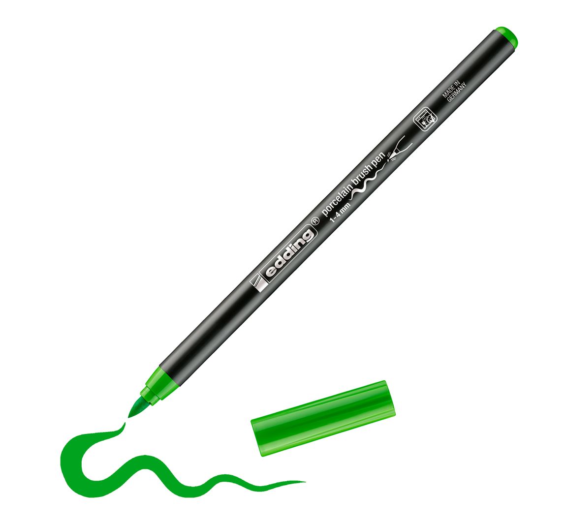 edding 4200 Porcelain brushpen - Hellgrün