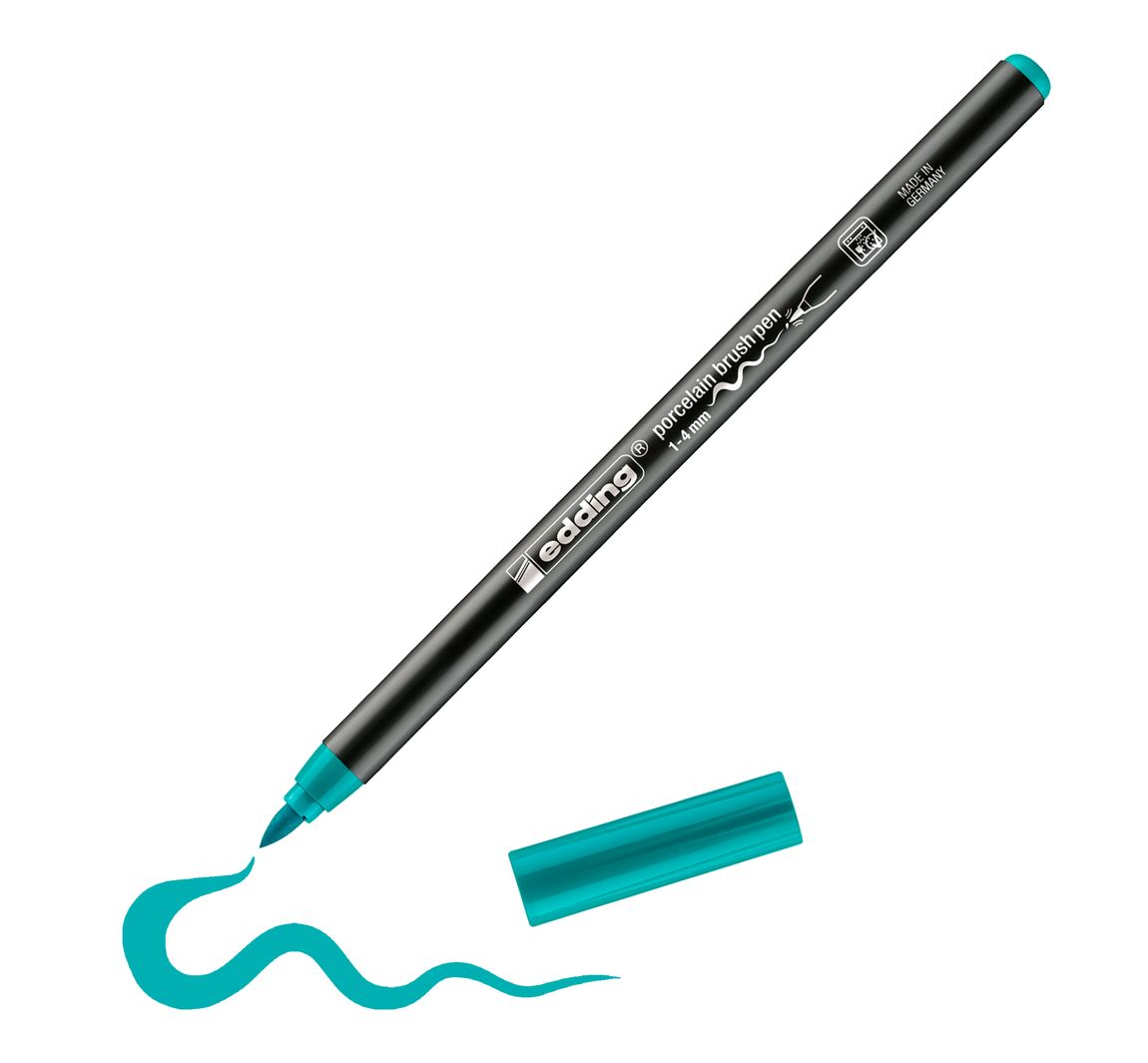 edding 4200 Porcelain brushpen - Türkis