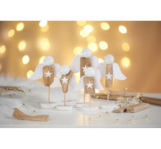 VBS Wooden discs/wheels, Ø 50 x 10 mm, 4 pieces