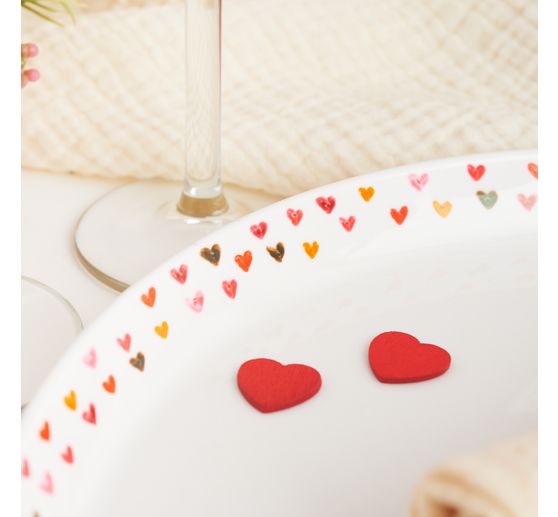 VBS Plate with rim, porcelain