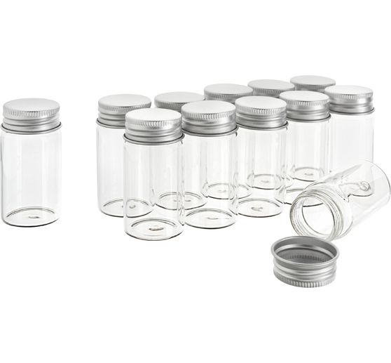 VBS Jars with screw cap, 12 pieces