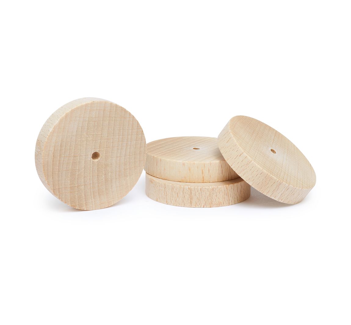 VBS Holzscheiben/Räder, Ø 50 x 10 mm, 4 Stück