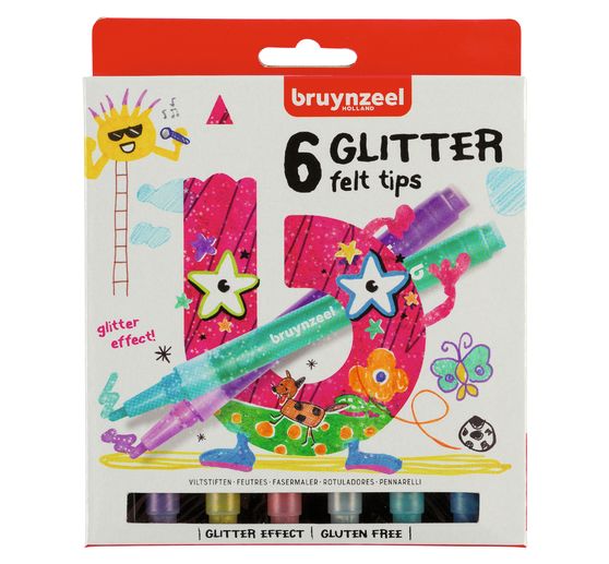 Filzstifte "Glitter", 6tlg.