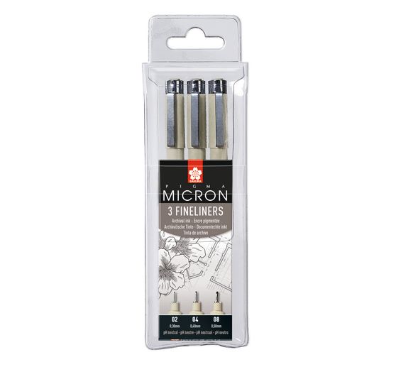 Pigma Micron Etui, 3er-Set