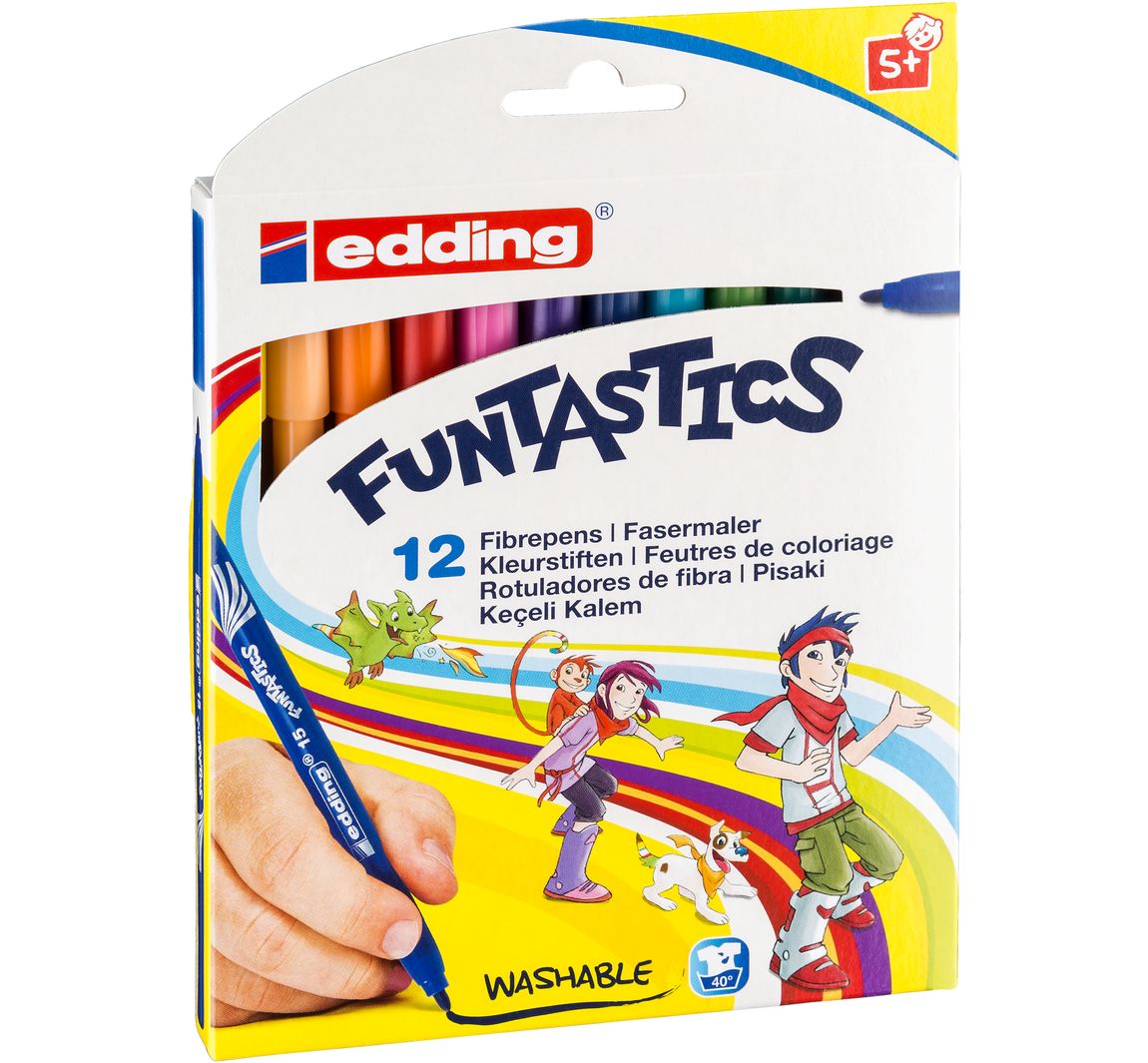 edding 15, Funtastic Kinderfasermaler - 12 Stück