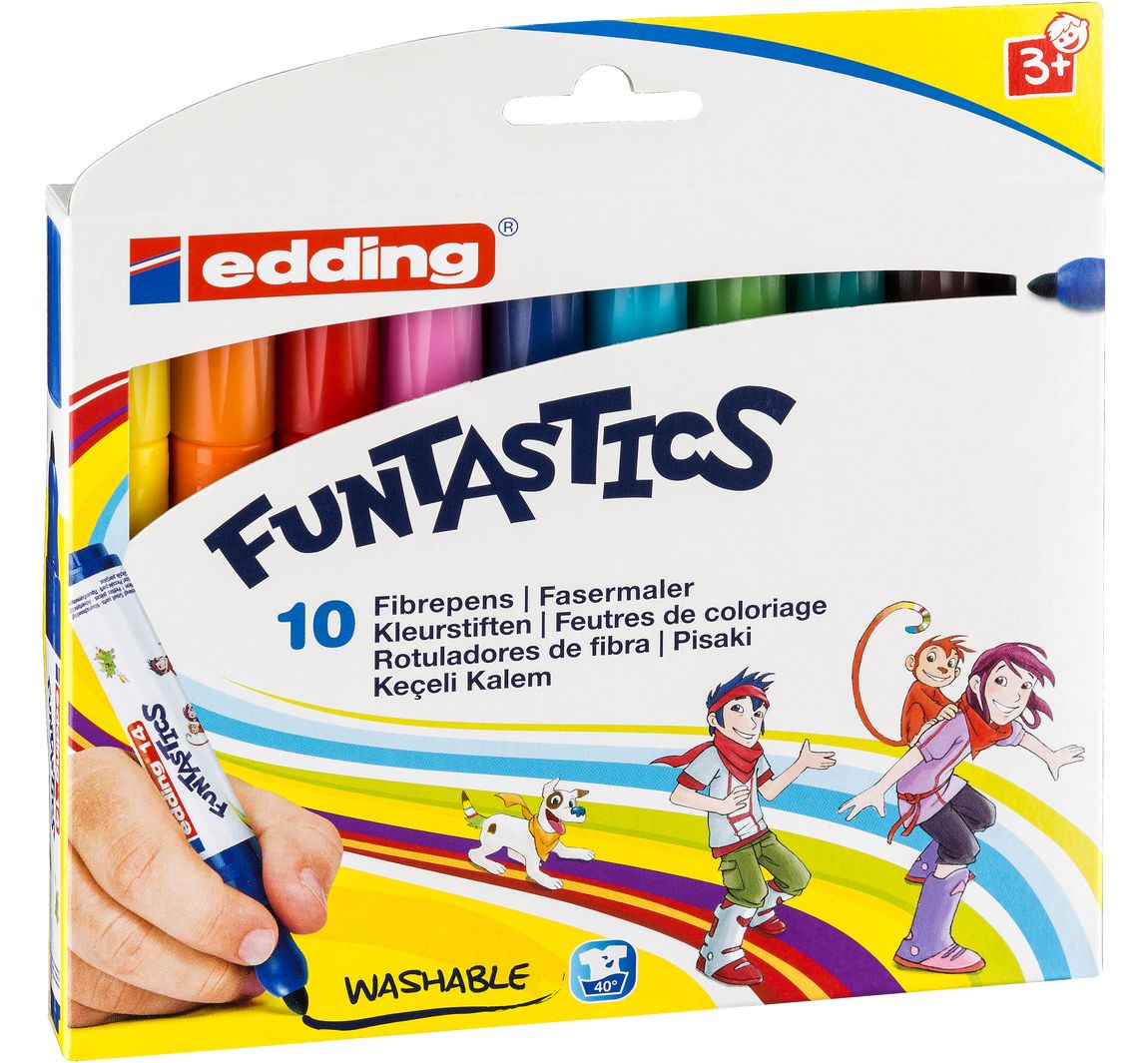 edding 14, Funtastic Kinderfasermaler, 3 mm - 10 Stück