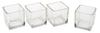 VBS Tealight jars "Cube", 4 pieces