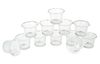 VBS Tea light jars "Curved", 12 pieces