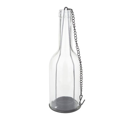 VBS Windlicht-Flasche, Glas, Höhe 22cm