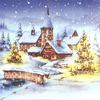 Serviette "Weihnachten im Schnee"
