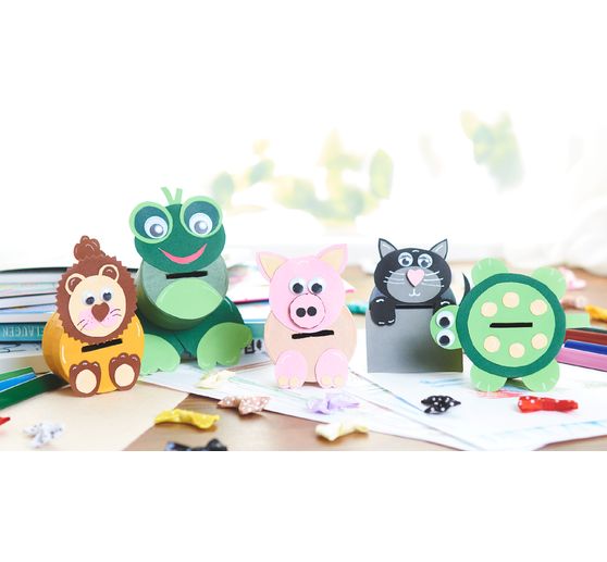 VBS Schachtel "Rund", 6 Stück, Pappmaché
