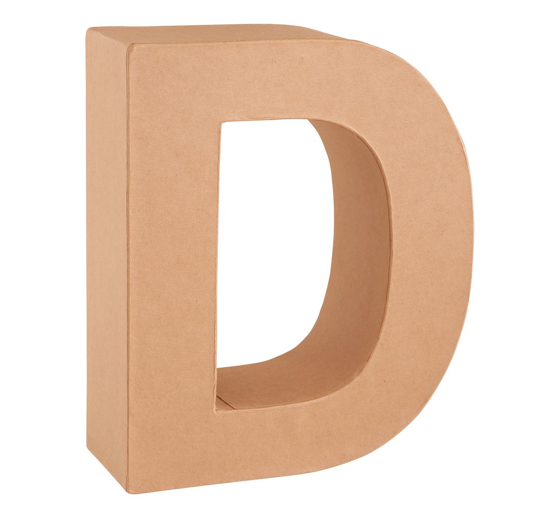 Papp-Buchstabe - Buchstabe "D"