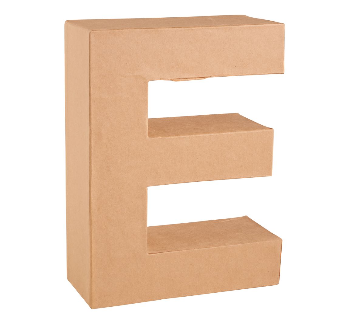 Papp-Buchstabe - Buchstabe "E"