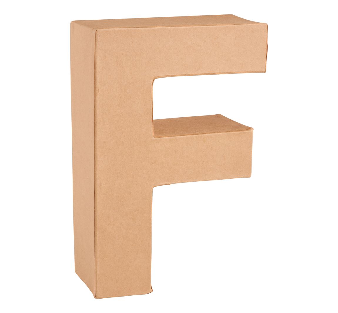 Papp-Buchstabe - Buchstabe "F"