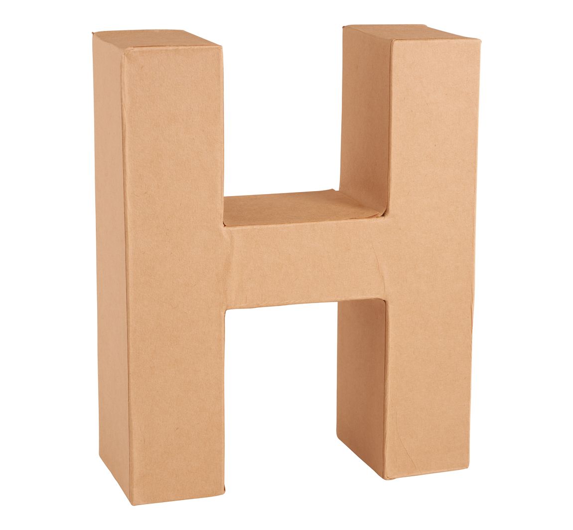 Papp-Buchstabe - Buchstabe "H"