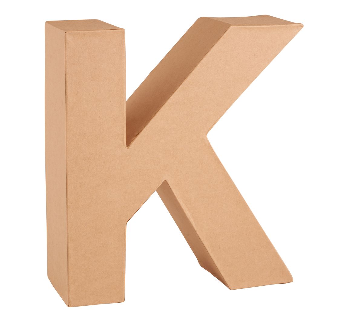 Papp-Buchstabe - Buchstabe "K"