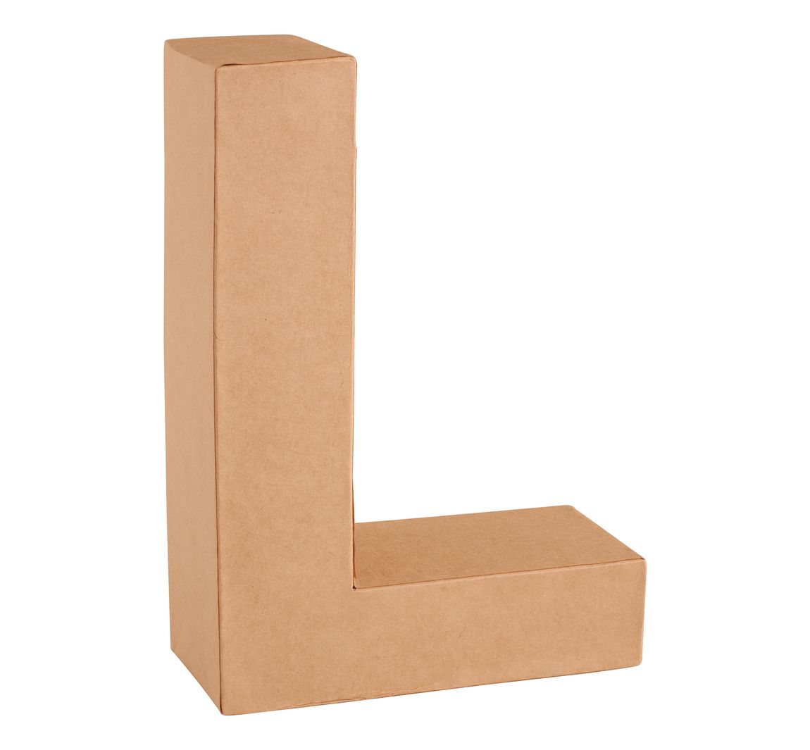 Papp-Buchstabe - Buchstabe "L"