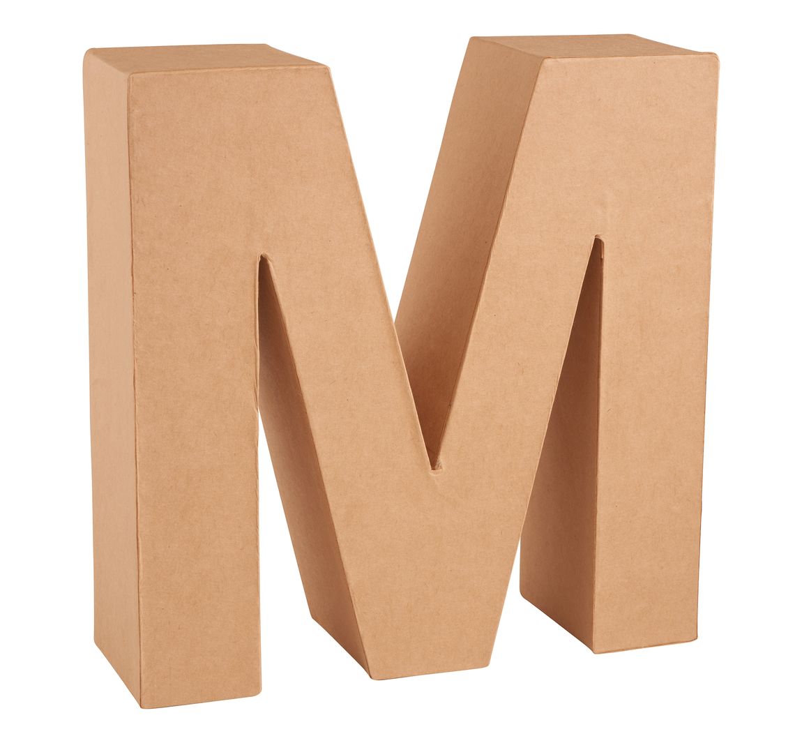Papp-Buchstabe - Buchstabe "M"