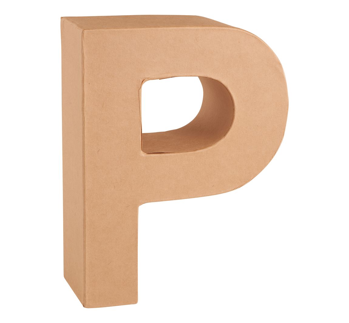 Papp-Buchstabe - Buchstabe "P"
