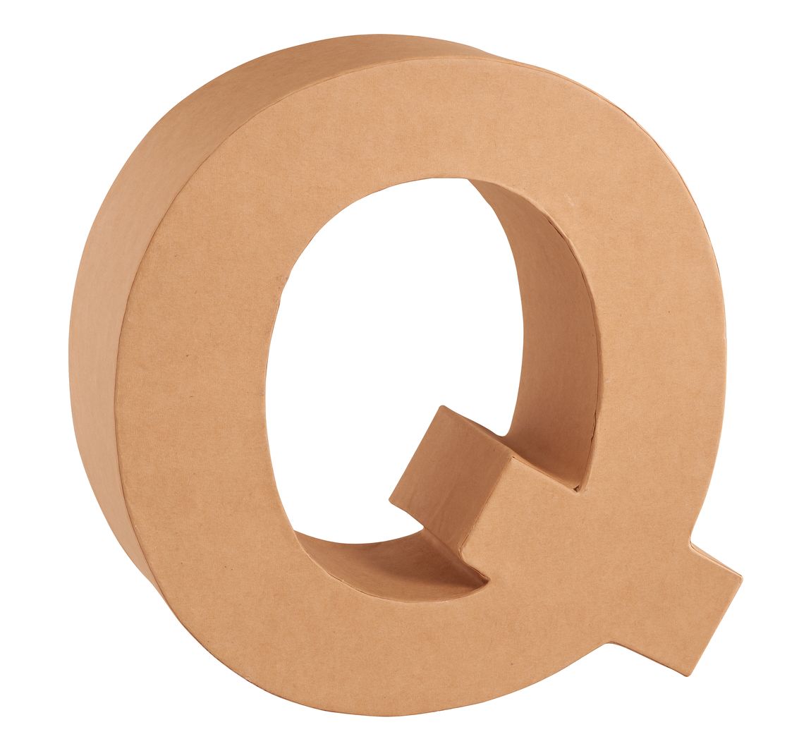 Papp-Buchstabe - Buchstabe "Q"