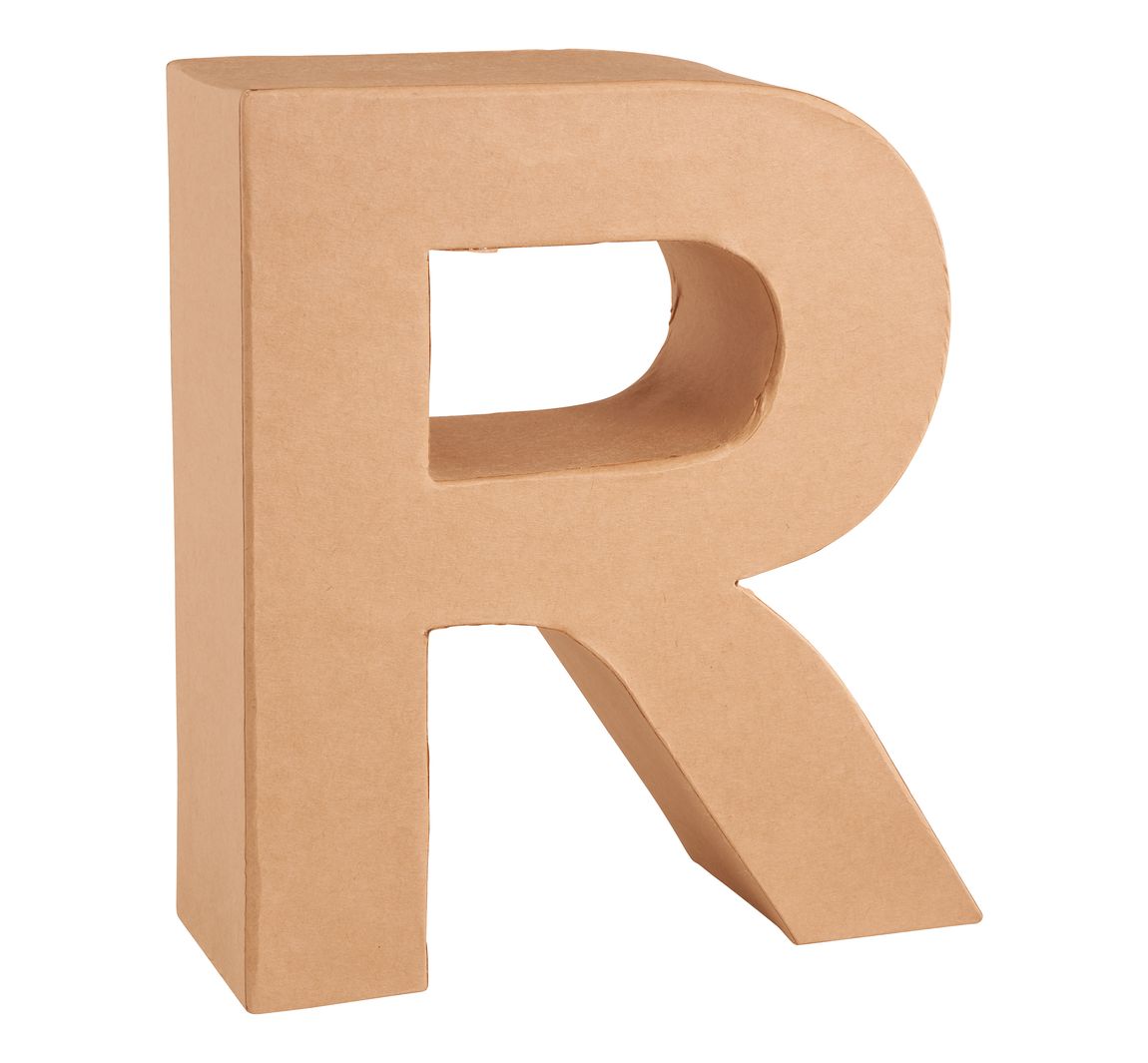 Papp-Buchstabe - Buchstabe "R"