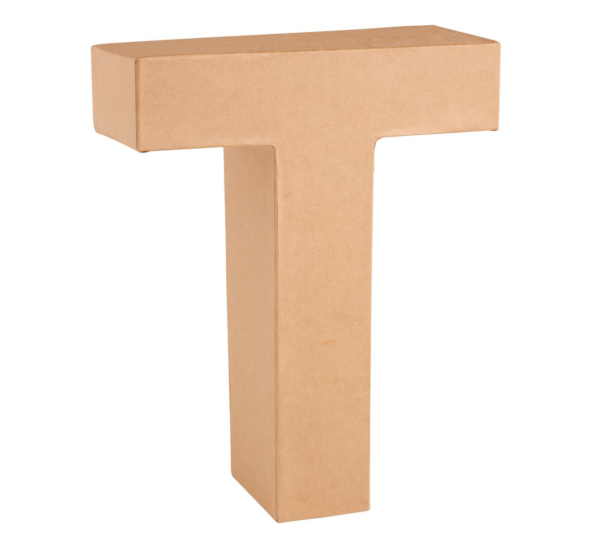 Papp-Buchstabe - Buchstabe "T"