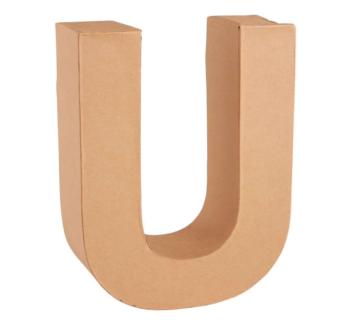 Papp-Buchstabe - Buchstabe "U"