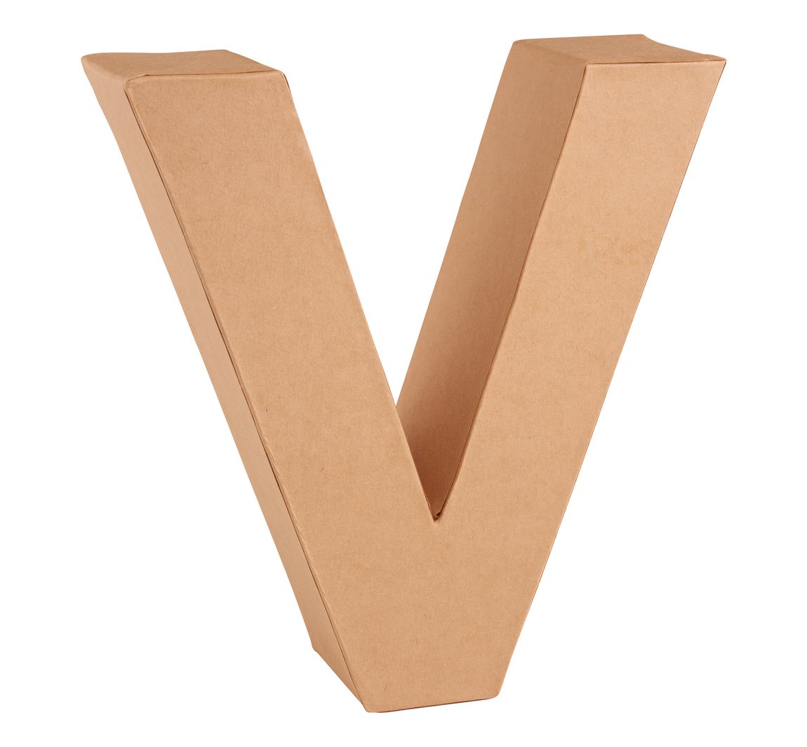Papp-Buchstabe - Buchstabe "V"